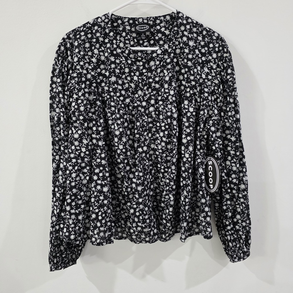 Womens‎ Button Up Floral Boho Top Size Medium Dainty Fairy Ren Faire